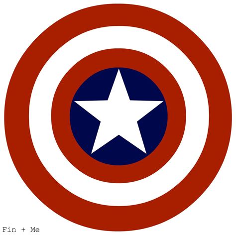 Printable Captain America Shield